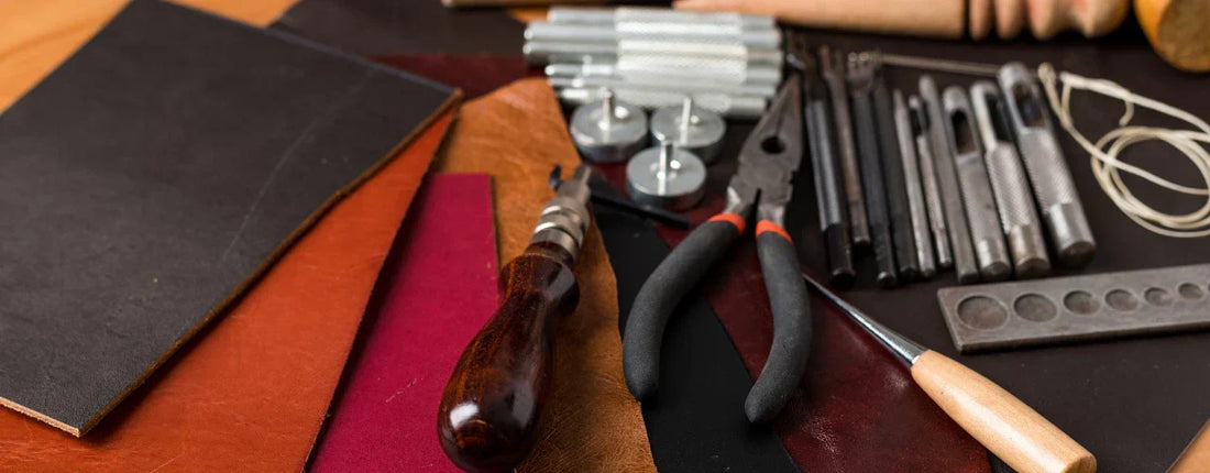 leather and metal materials to make wallet posted by FOSH