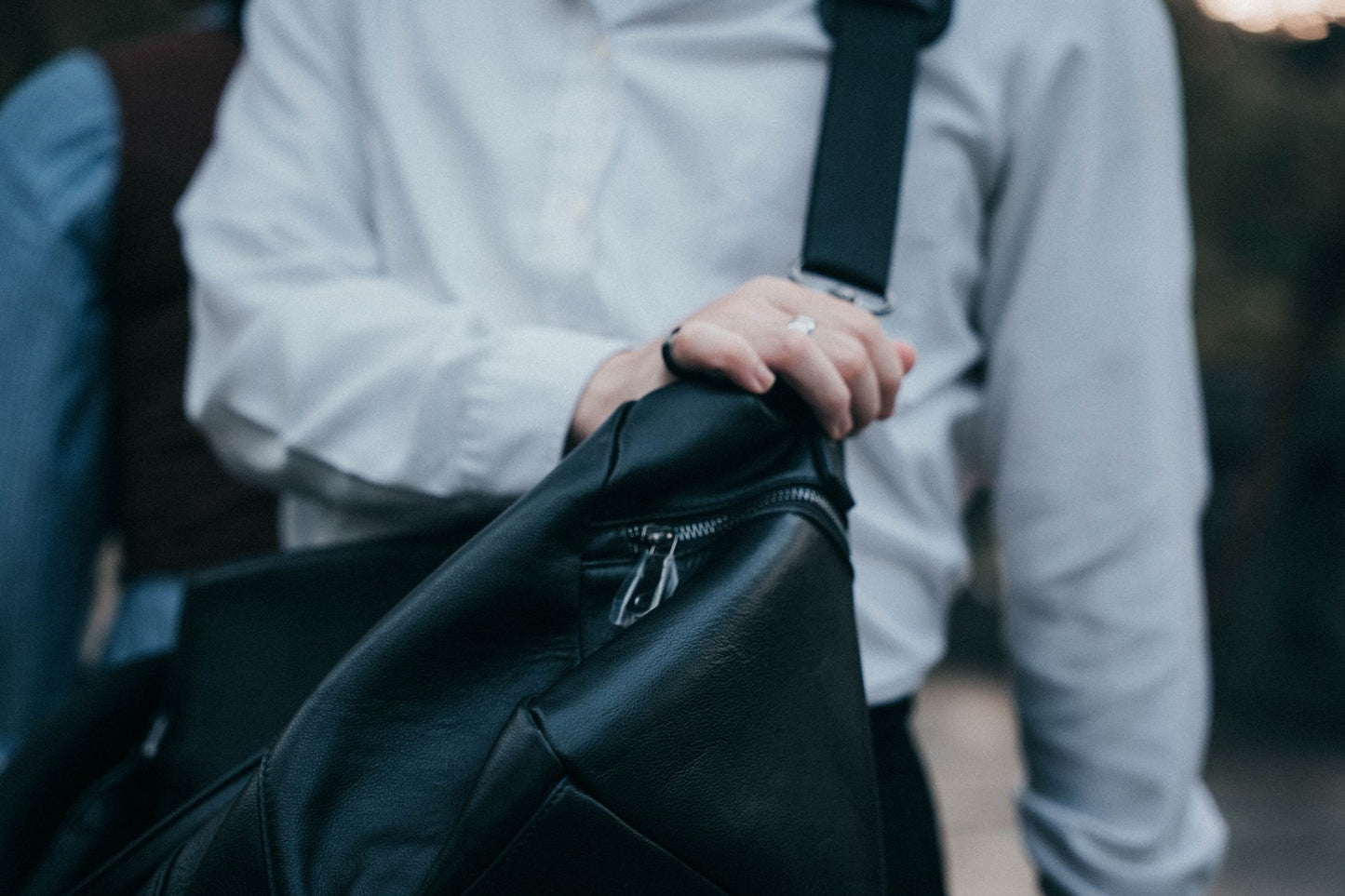 Genuine Leather Weekender Duffel Bag with Shoe Compartment – Overnight, Gym, and Travel Bag