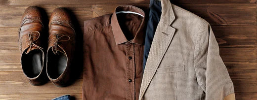 mens wardrobe displayed on the floor posted by FOSH